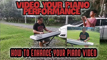 How to Record Digital Piano Performance phone camera high quality audio