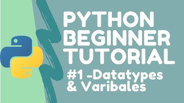 Python Programming Tutorial (for beginners) #1 - Data Types and Variables in python