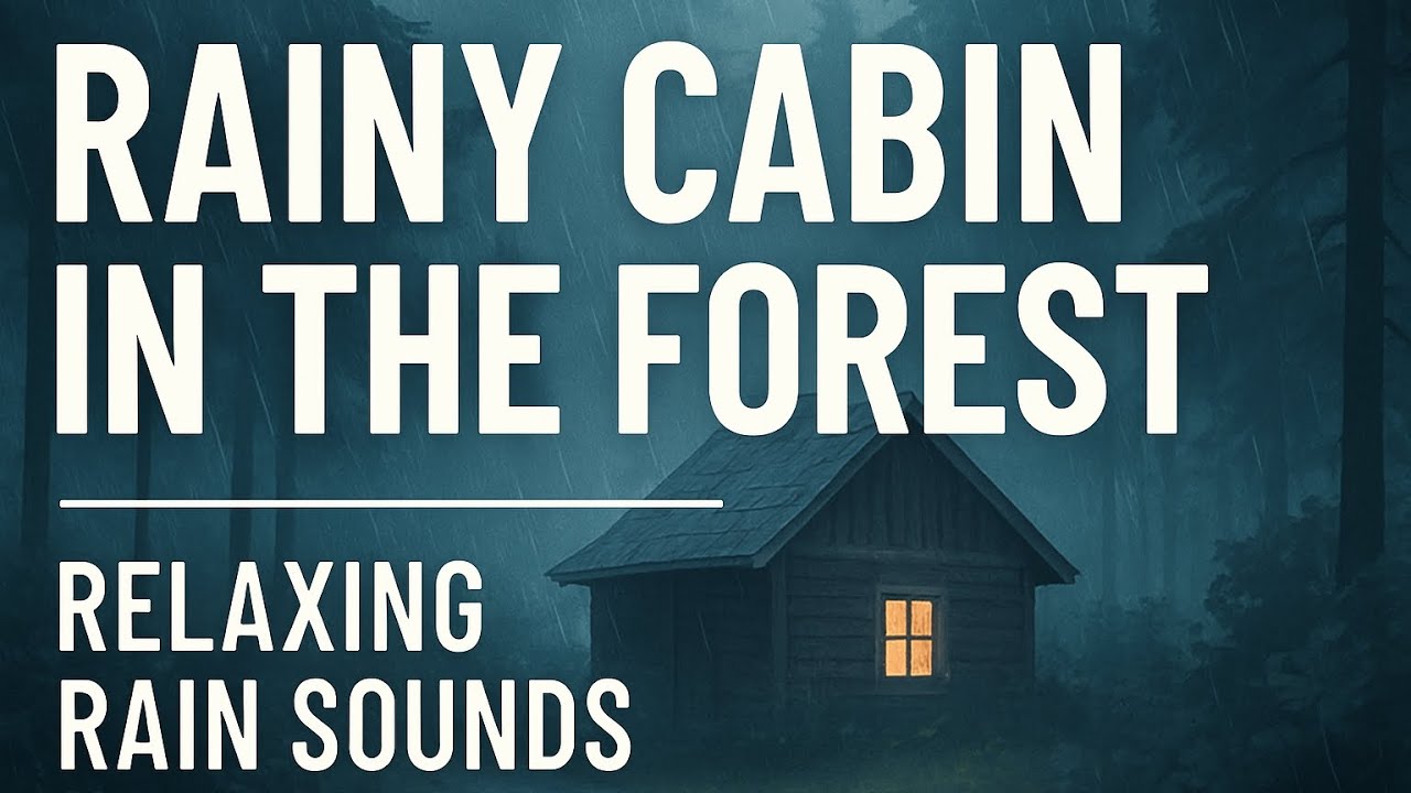 1 Hour Rain on Cabin in Forest 🌧️ | Relaxing Rain Sounds for Deep Sleep ...