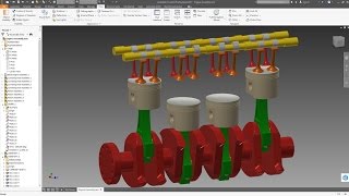 INVENTOR 2017  ASSEMBLY ENGINE  SIMULATION