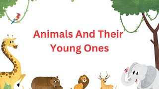 Animals and their Young Ones | List of Animals & their Babies | Kinderkidzone #animalsvideo #animals