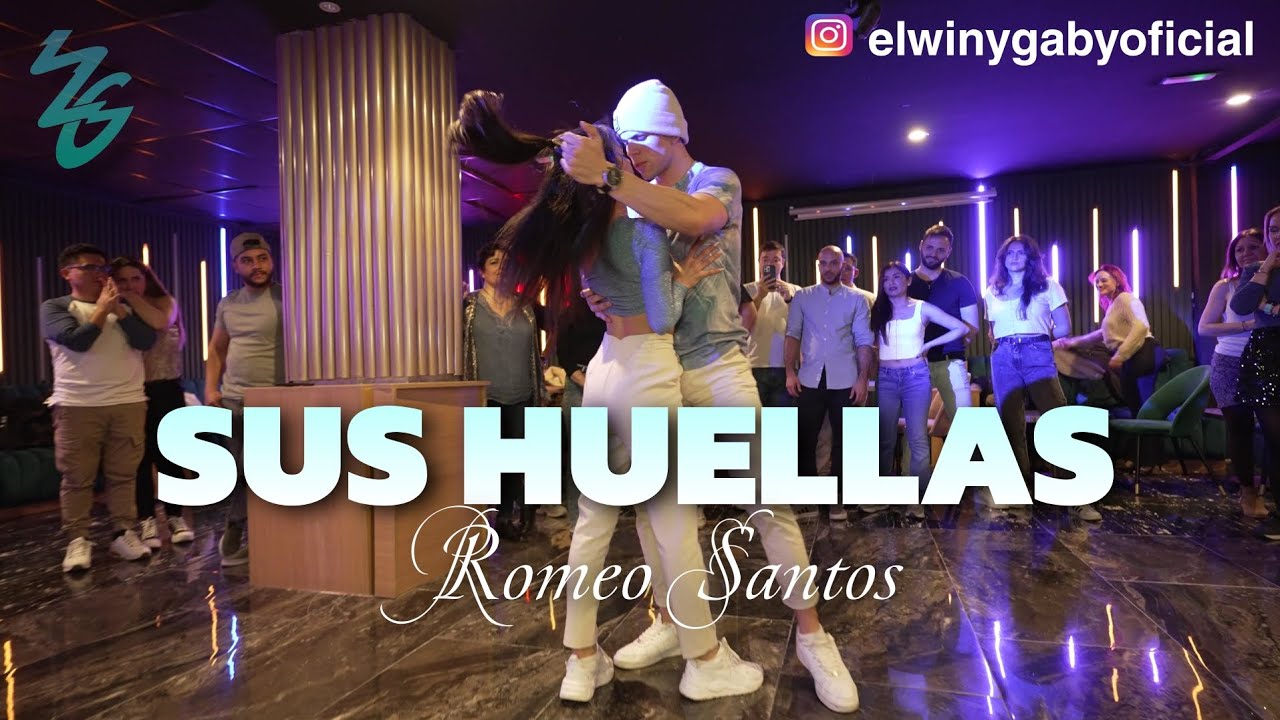 ⚡️Elwin y Gaby⚡️ [Sus Huellas Romeo Santos] Bachata social dance 2024