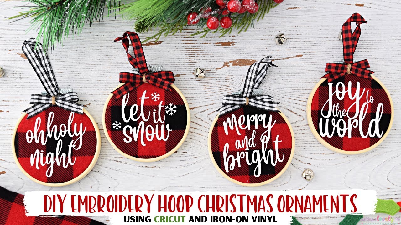 DIY Embroidery Hoop Christmas Ornaments - Kippi at Home