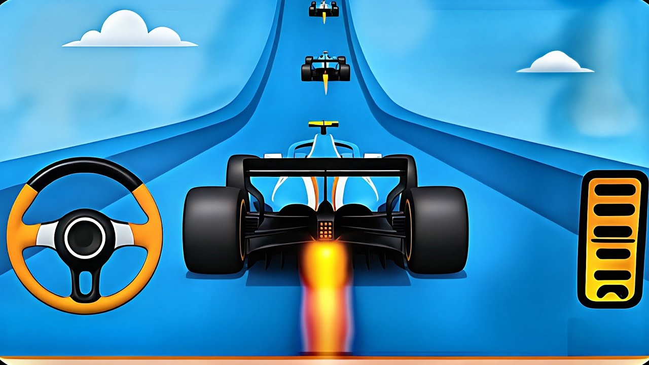 Flying Formula Car Stunt Racing - Immbosible Mega Ramp stunt Racing - Android Gameplay 🔥😍