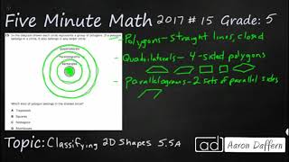 5th Grade STAAR Practice Classifying 2D Shapes (5.5A - #3)