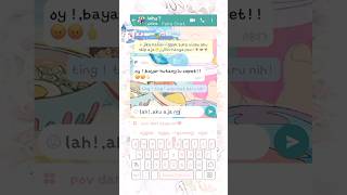 P♡V=salah nomor😳?{it's a fake chat!}#whatsmock #fyp screenshot 4