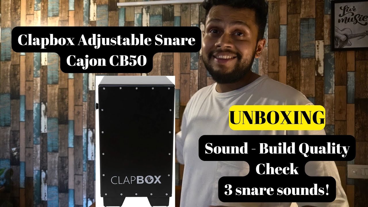 Unboxing & Review - Clapbox Cajon with Adjustable Snare Sounds | CB50