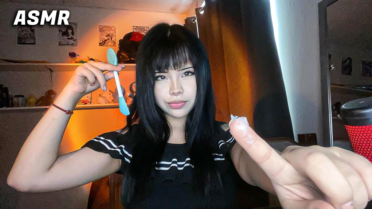 ASMR spit painting con vaselina