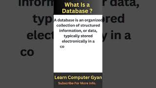 What is Database? Database Management System #computer #skills #dbms  @Learnwithvishalsir97
