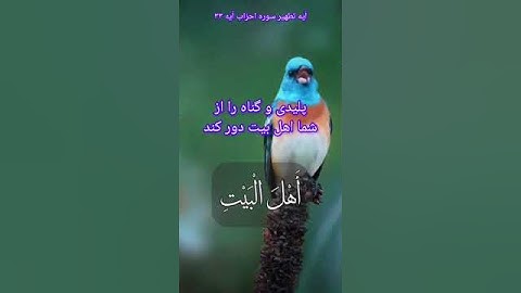 سوره احزاب آیه ۳۳ تطهیر