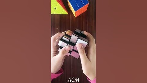 solving a mirror cube in less than 30 seconds #shorts