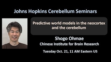 Shogo Ohmae: Predictive world models in the neocortex and the cerebellum