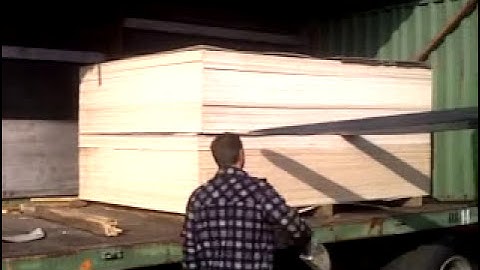 A simple trick to unload wood based panels. Quick and cost effective