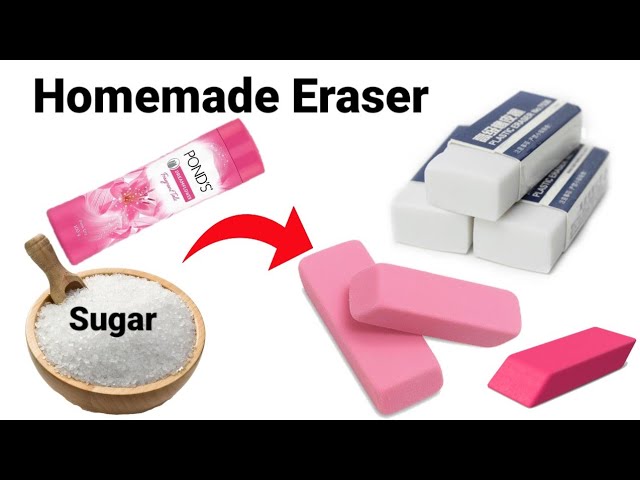 How to make Eraser/clay type Eraser at home easily making/how to