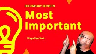 Teach The Most Important Things: In your Classroom
