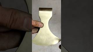 Turning Scrap into Battle Axe with Copper Stamp#BattleAxe #MetalCasting #CopperCasting #blacksmith