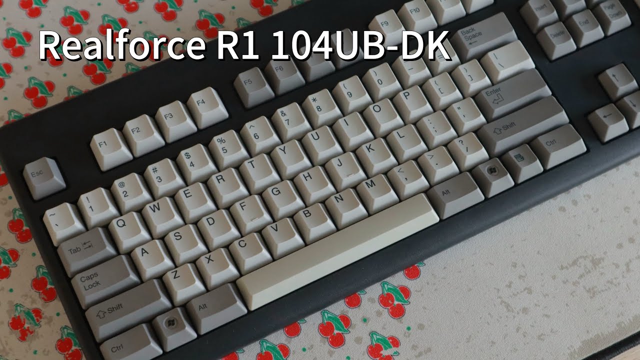 Realforce R1 104UB-DK “Stock”Typing Test