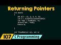 Returning pointers