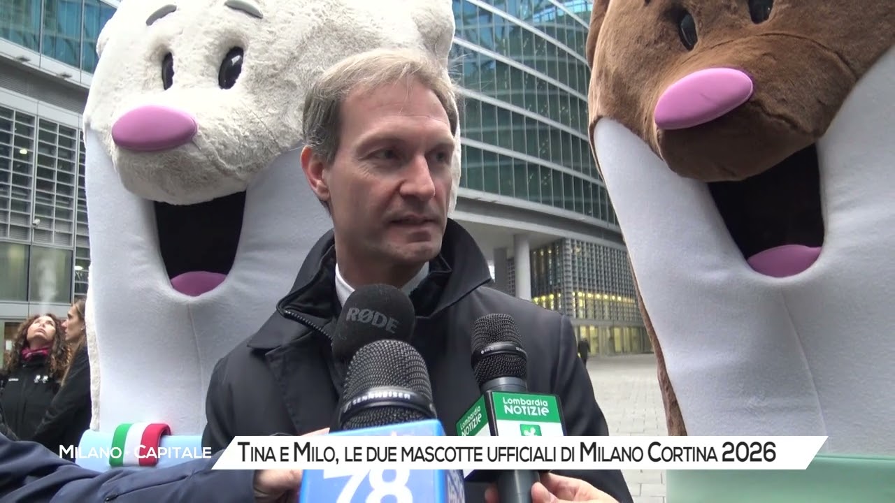A Milano sbarcano Tina e Milo, le mascotte delle Olimpiadi 2026