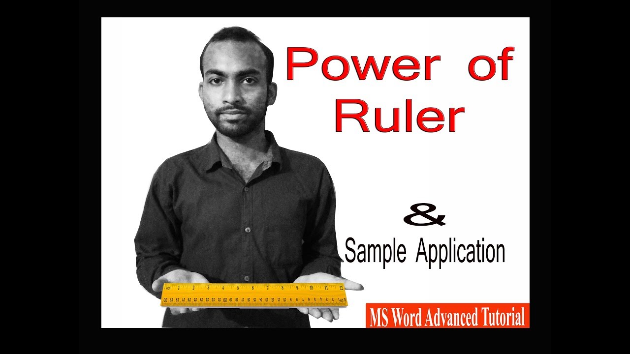 Power Up Ruler MS office advanced Tutorial | Power of Ruler in MS word | Sample ...