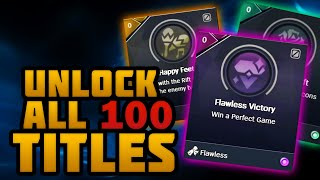 How To Unlock All 100 Titles From Challenges