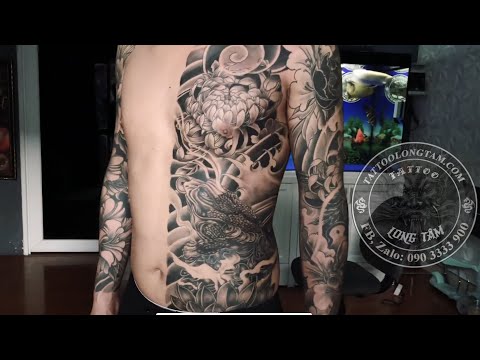 HÌNH XĂM HOA MẪU ĐƠN KÍN TAY | HÌNH XĂM ĐẸP SÀI GÒN | TATTOO LONG TÂM