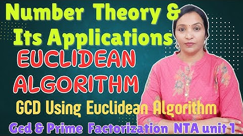 Euclidean Algorithm || How to find Gcd Using Euclidean Algorithm in very simple || #NTA #MSF #SFM ||