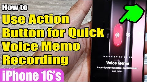 📝 How to Use iPhone 16 Action Button for Quick Voice Memo Recording | iOS 18 Guide 🎧