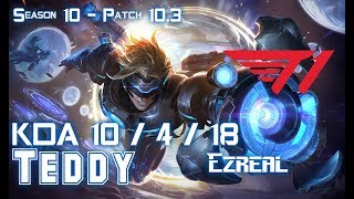 T1 Teddy EZREAL vs KALISTA ADC - Patch 10.3 KR Ranked