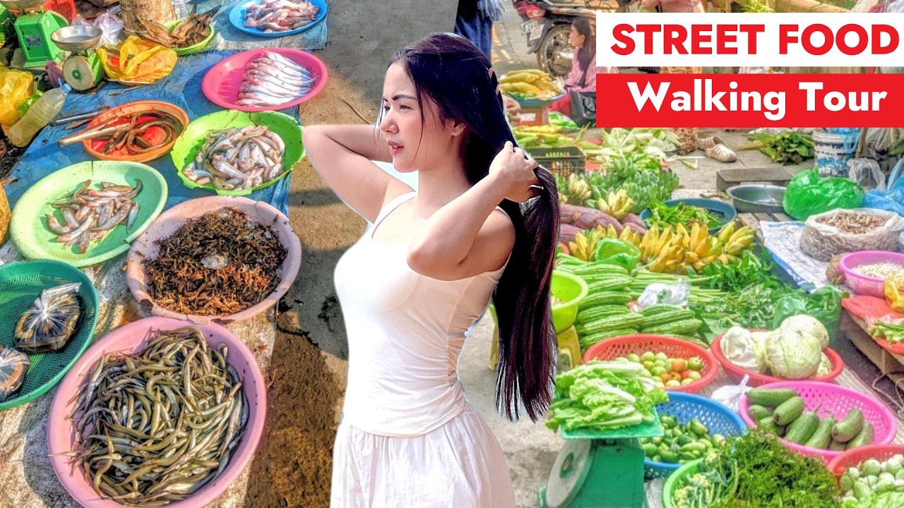 Street Food Cambodia — I Found the Best Country Food Here — Hidden Gems at This Country Market 4K