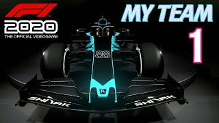 F1 2020 - My Team Gameplay ITA -  NASCE LA NUOVA SCUDERIA! #1