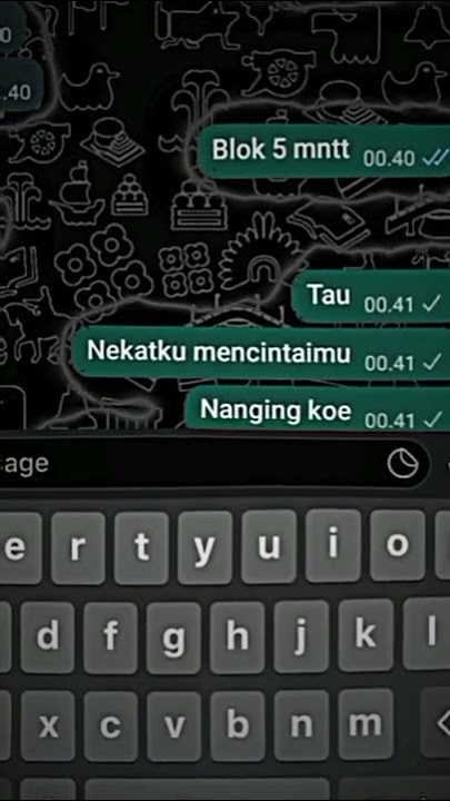 fake chat crush | lirik Kok Iso Yo? ||Guyon Waton