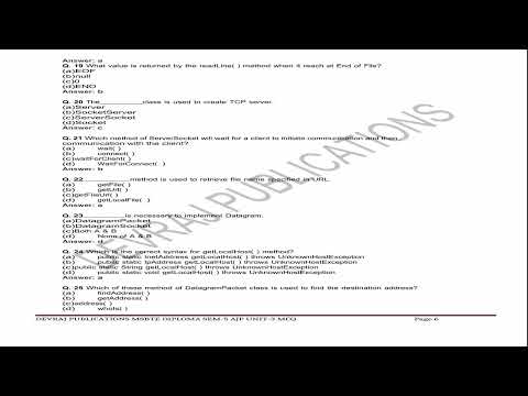 AJP MCQ UNIT -4 DIPLOMA MSBTE SEM-5 CO /IF