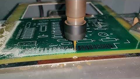 PCB Board Milling - Cutout Timelapse