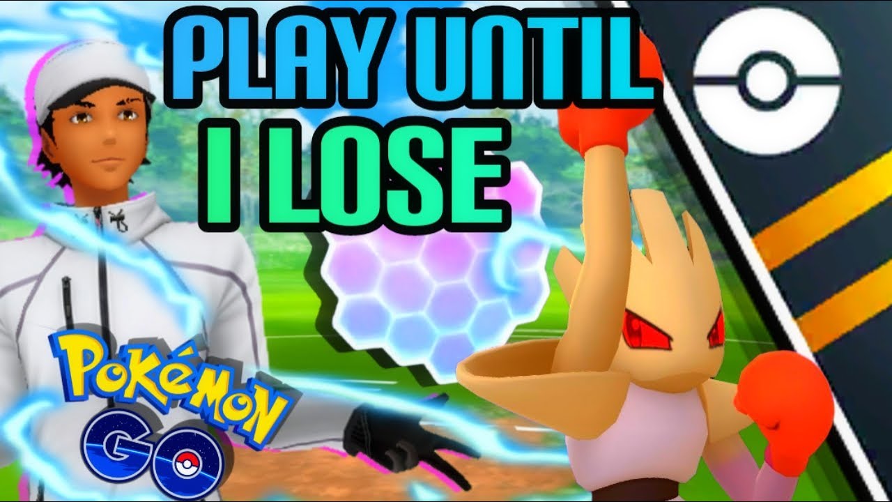 *PLAY UNTIL I LOSE* Unedited GO Battle League Shadow Hitmonchan edition | Pokemon GO