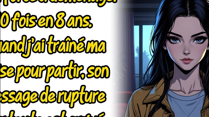 Il m'a forcé à déménager 10 fois en 8 ans. Quand j'ai traîné ma valise pour partir, son message de …