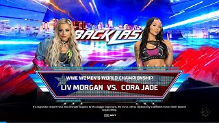 WWE2K24 LIV MORGAN VS CORA JADE (CASKET MATCH FOR WOMEN'S WORLD CHAMPIONSHIP)