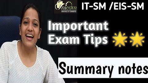 🌟IMPORTANT TIPS 🌟 IT-SM/ EIS-SM Revision ll CA Anushri Agrawal (AIR 6)