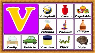 Words From V | Vocabulary Words | Early Childhood Education | ABC Flashcards screenshot 2