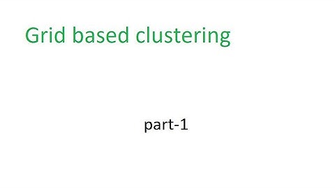 #Grid based clustering in Dataware housing & Mining | #Tutorial  for Dataware housing & Mining