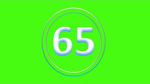 CountDown 65s - (Greenscreen, Sound Effect, No Copy Right)