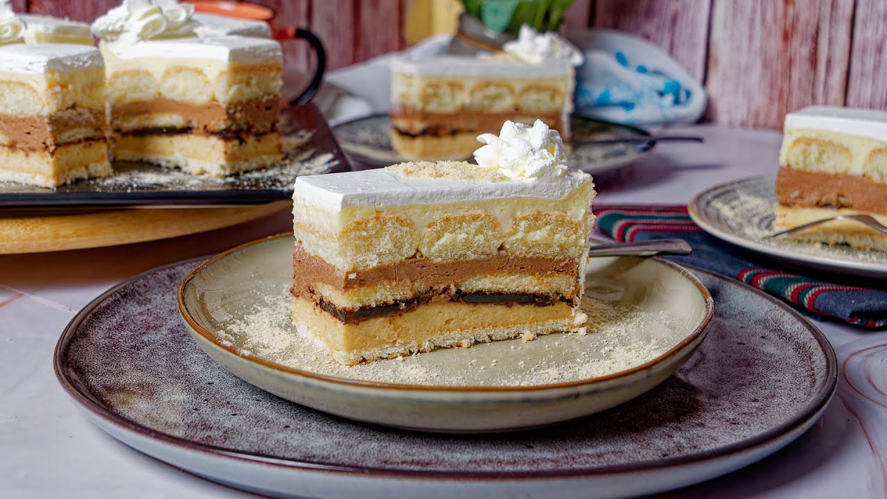 3 начинки и 3 вида печенья, без выпечки!! Идеальный торт для всех гостей ❗