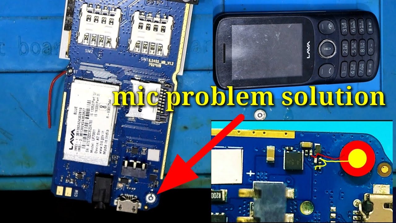 lava a7 star mic problem jumper solution / mic ways