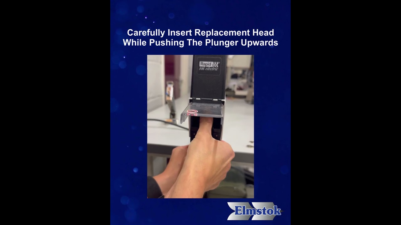 Rapid 106   Changing Over A Stapler Insert Head