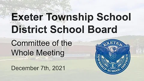 December 7th, 2021 ETSD Board Meeting