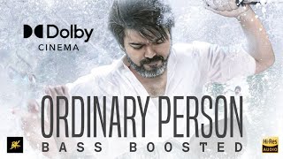 Ordinary Person | Bass Boosted | Leo | Anirudh | Nikhita Gandhi | Vijay | Bk Atmos