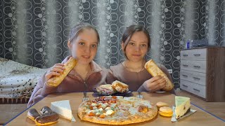 МУКБАНГ ДОДО ПИЦЦА 🍕 ОТВЕЧАЕМ НА ВАШИ ВОПРОСЫ ❤️