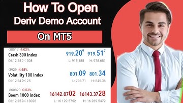 How to Open Deriv Demo Account on MT5 | How to Create Deriv Demo Account on MT5
