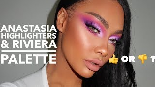 OVERY HYPED?? ANASTASIA RIVIERA PALETTE & LOOSE HIGHLIGHT COL| SONJDRADELUXE