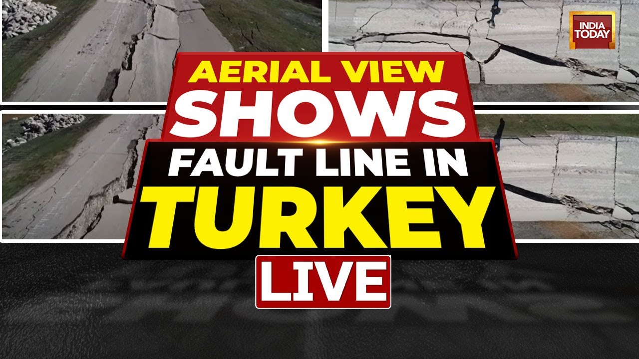 Live: Fault Line In Turkey | Aerial Footage Shows Fault Line In Turkey  After Earthquake | Turkey - Youtube